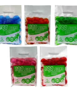 sachet 100 pions de loto plastique