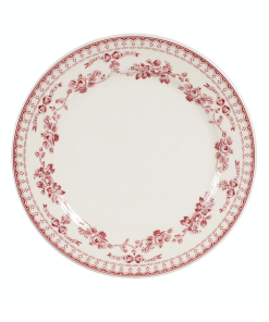 Alternative view of 6 Assiettes A Dessert En Faïence Faustine Blanche