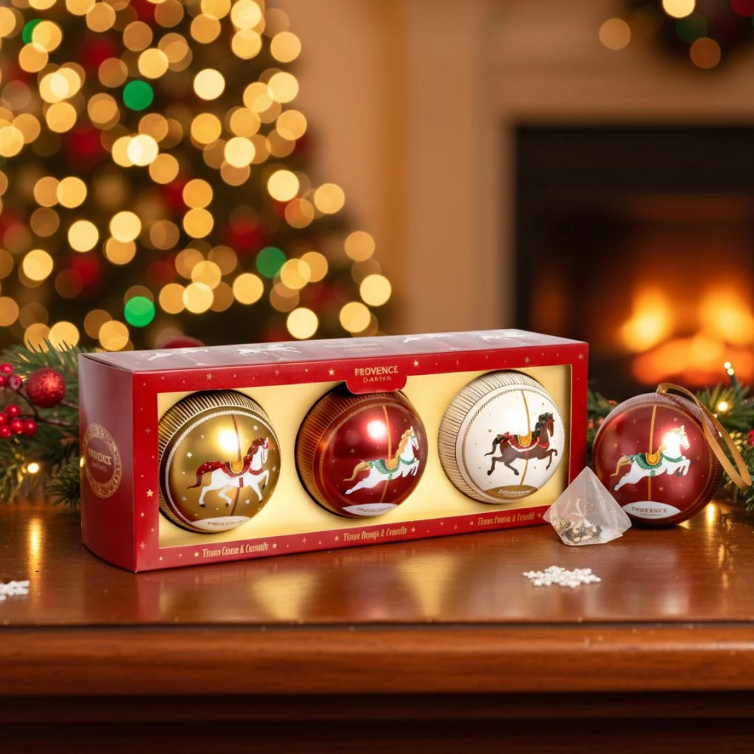Coffret de 3 boules de noël tisanes féeriques – Image 2