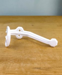 Patère blanche métallique