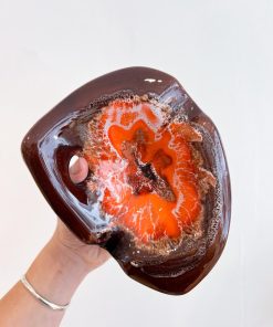 Cendrier vintage céramique flammée