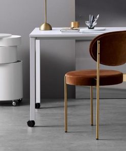 Alternative view of Chaise Série 430 – Structure laiton & Tissu Harald 3 343